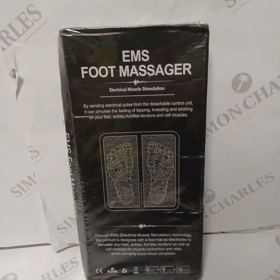 BOXED ELECTRIC MUSCLE STIMULATION FOOT MASSAGER 