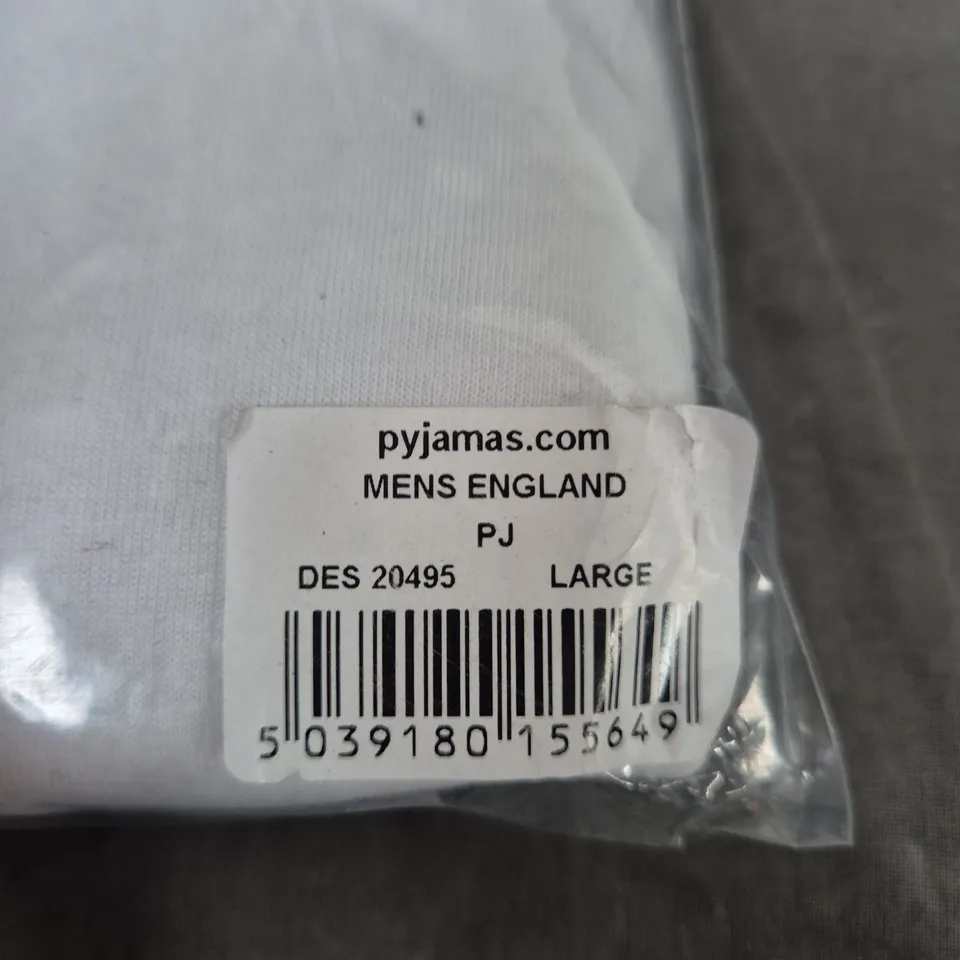 PYJAMAS.COM MENS PYJAMAS – ENGLAND PJ LARGE