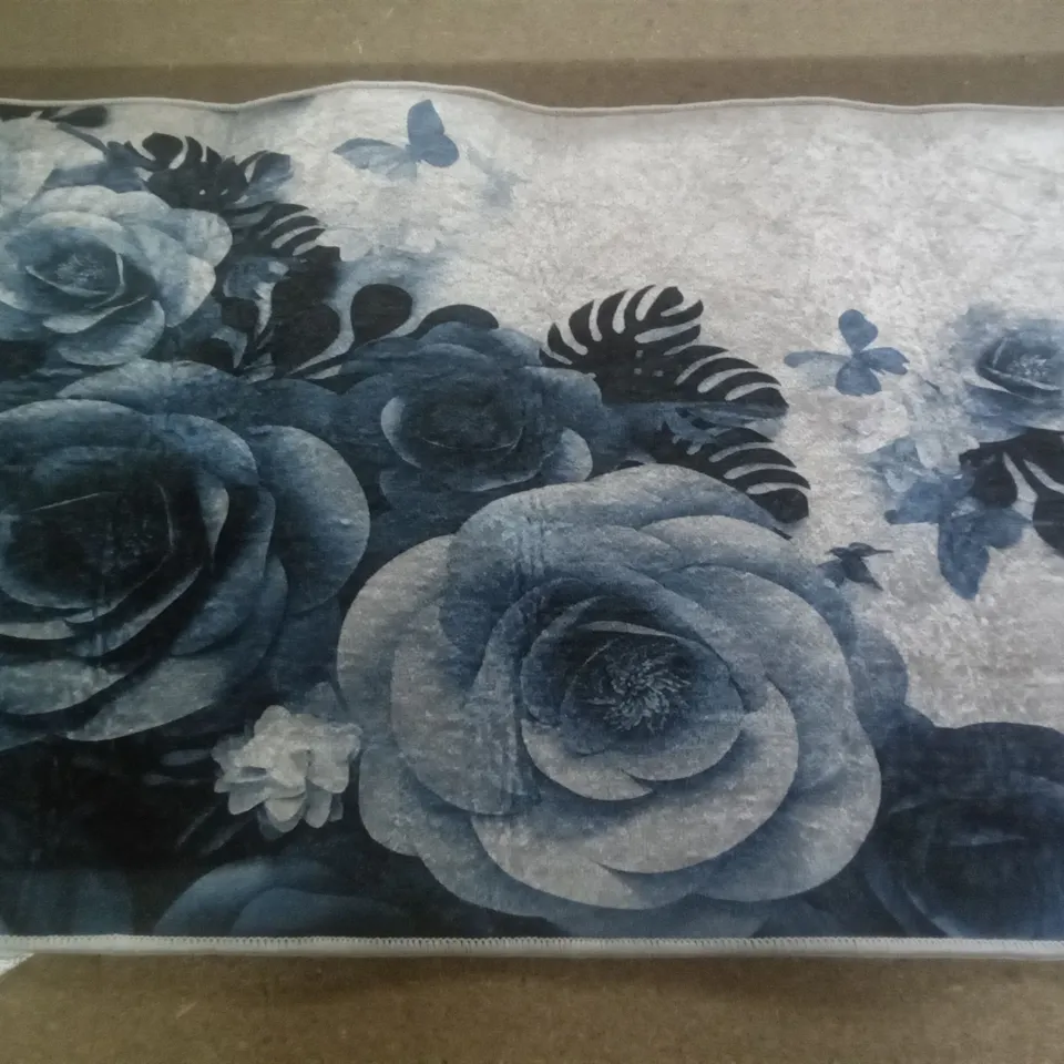FUZAIL DARK BLUE RUG 50X80CM