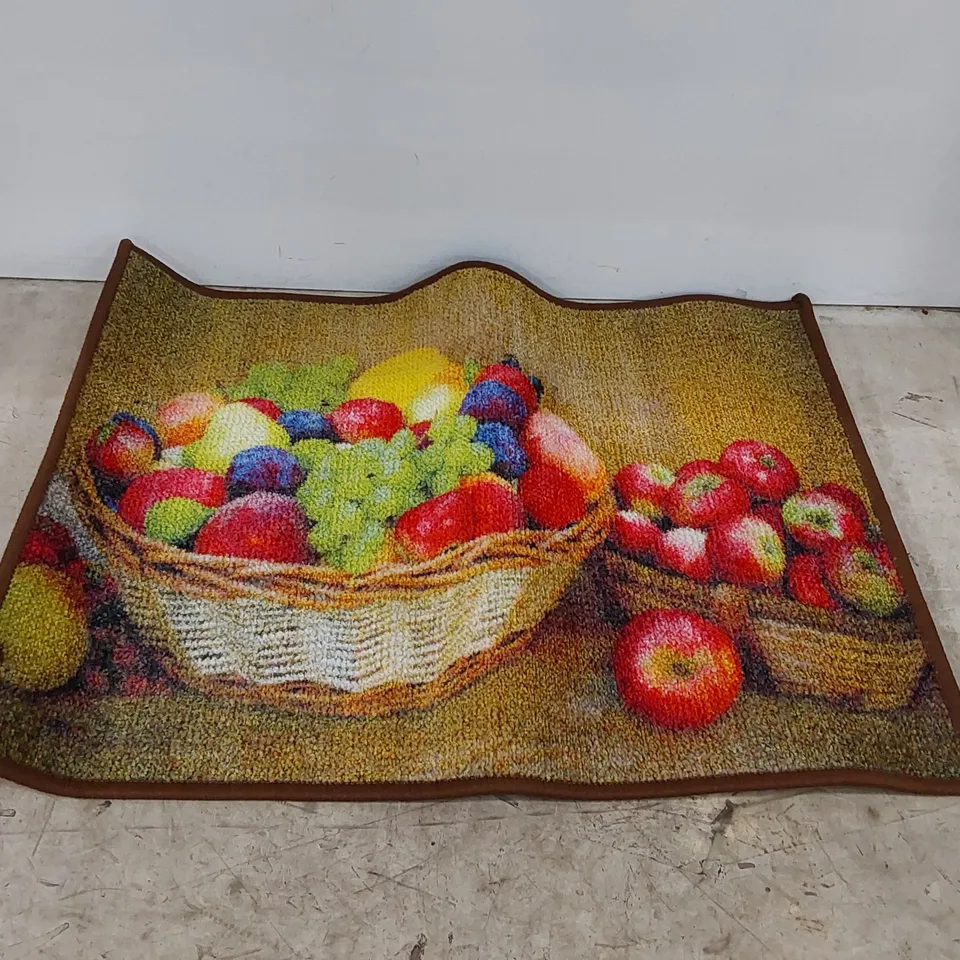 BAGGED OBERON FRUIT PRINTED KITCHEN MAT (1 ITEM)