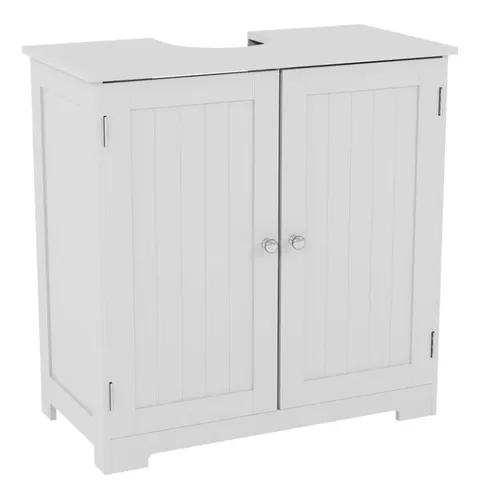 BOXED VIDA PRIANO 2 DOOR UNDER SINK CABINET - WHITE (1 BOX)