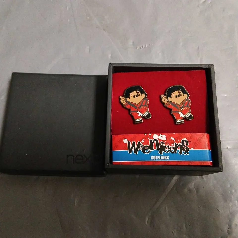 BOXED WEENICONS MICHAEL JACKSON THEMED CUFFLINKS