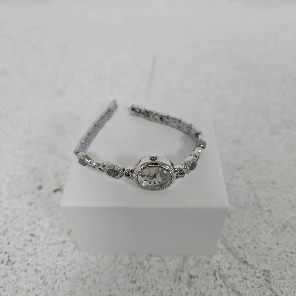 HOT DIAMONDS SILVER TONE BRACELET WATCH