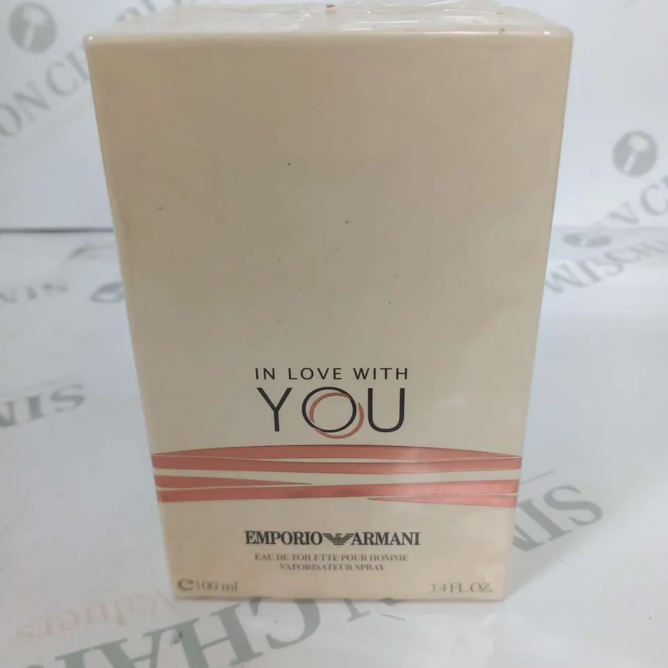 BOXED AND SEALED EMPORIO ARMANI IN LOVE WITH YOU EAU DE TOILETTE 100ML