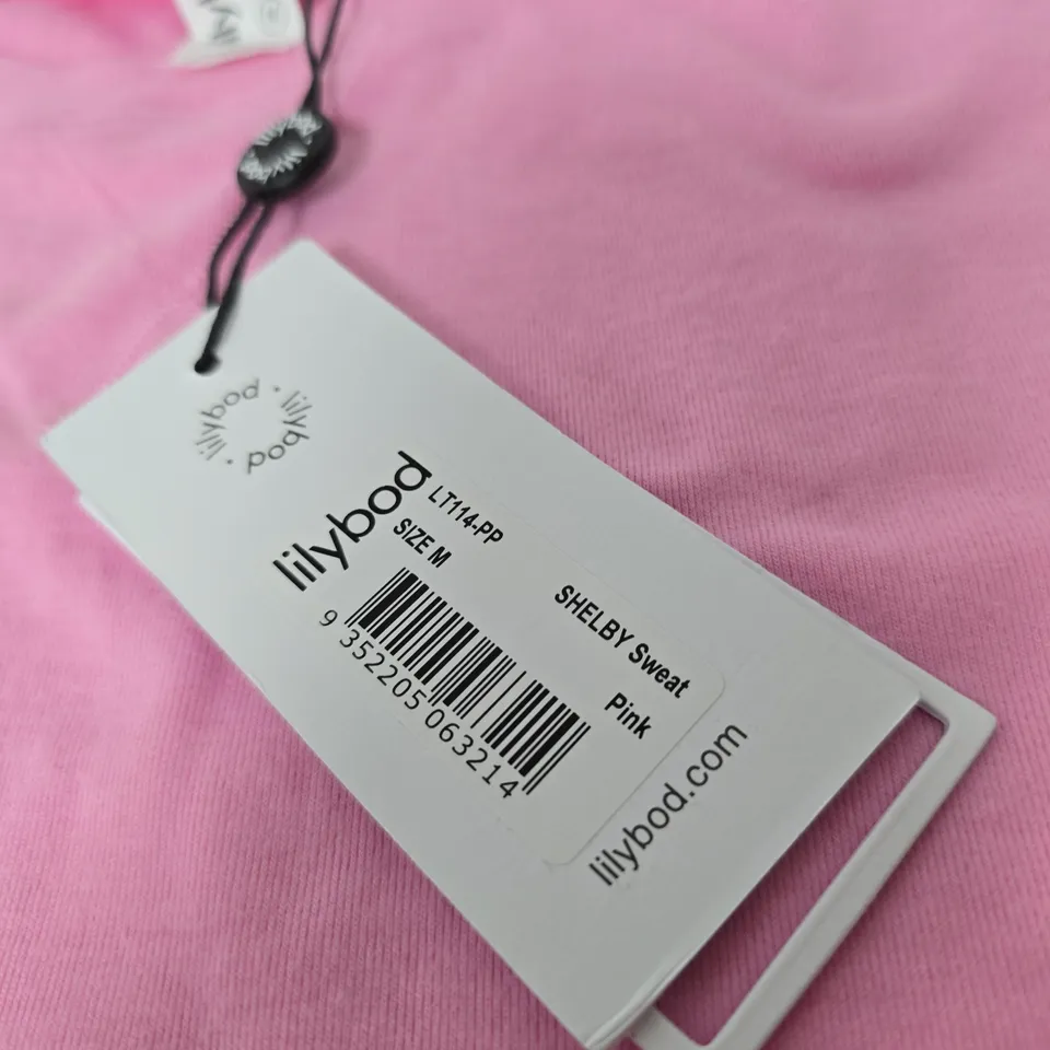LILYBOD SHELBY SWEAT PINK SWEATSHIRT – UK M