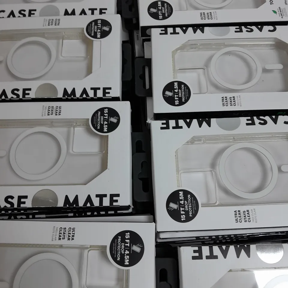 BOX OF APPROX 100 CASE MATE CLEAR IPHONE 13 MINI / IPHONE 12 MINI PHONE CASES 