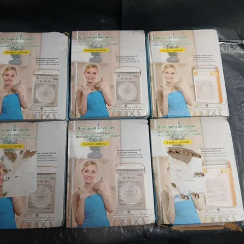 LOT OF 6 BOXED ULTRA QUIET AIR COOLERS