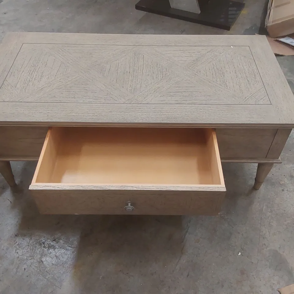 COLELLA SOLID WOOD COFFEE TABLE WITH STORAGE