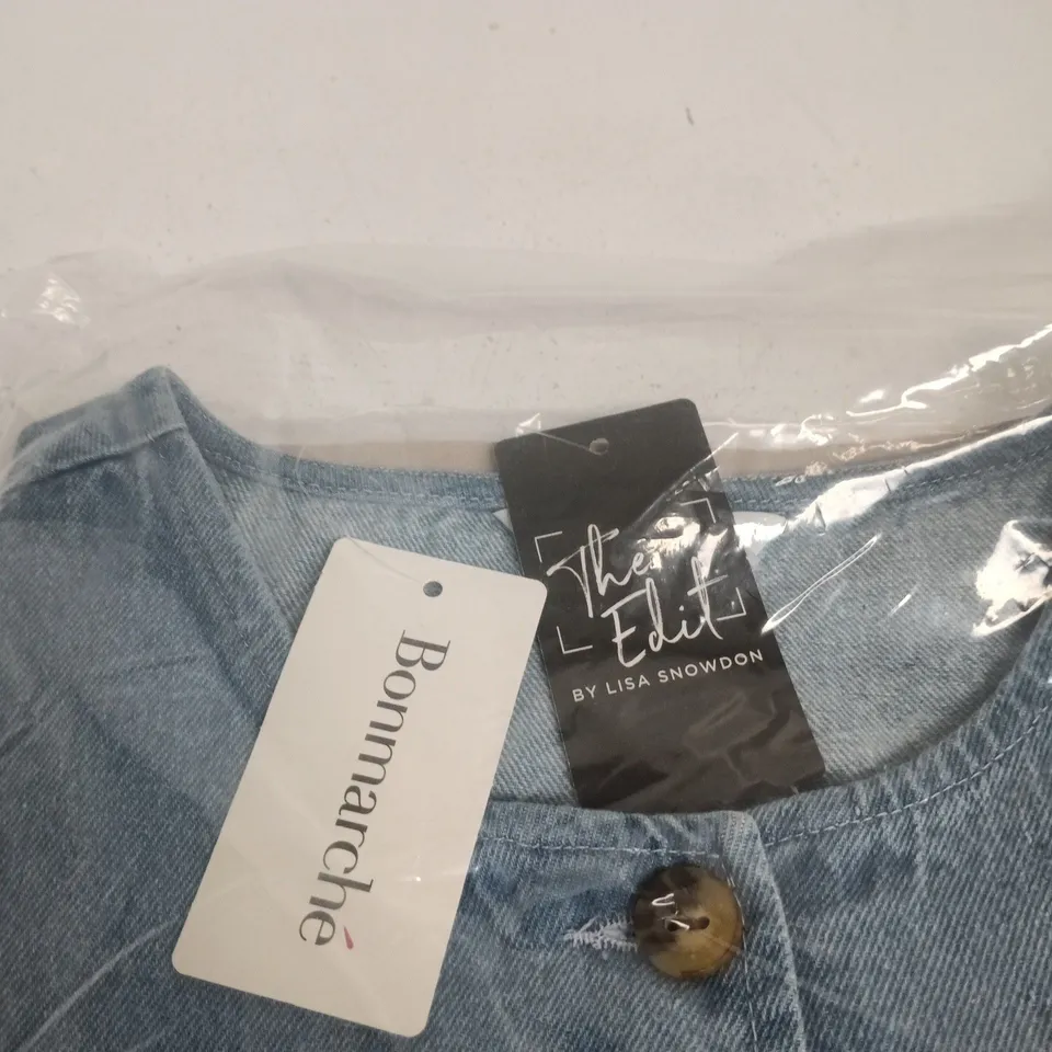 BONMARCHÉ DENIM WAISTCOAT – THE EDIT BY LISA SNOWDON, UK SIZE 14 