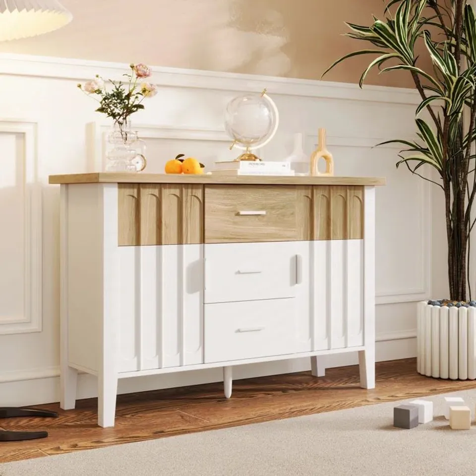 BOXED QUEVILLON 120cm SIDEBOARD (2 BOXES)