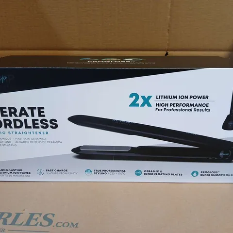 LOT OF 6 BOXED REVAMP LIBERATE CORDLESS CERAMIC STRAIGHTENER