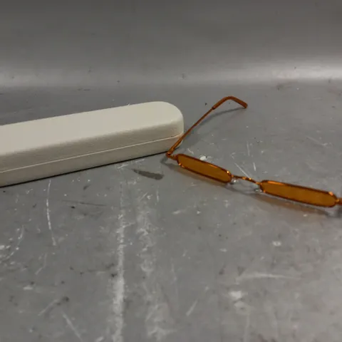 CHRISTIANAH JONES SLIM SHADY ORANGE TINTED SUNGLASSES