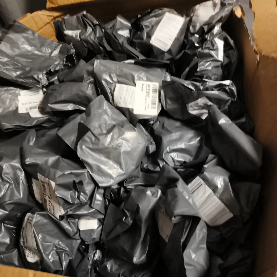 BOX OF APPROXIMATELY 50 X WHITE TWO‑PIN TRAVEL PLUG ADAPTERS 