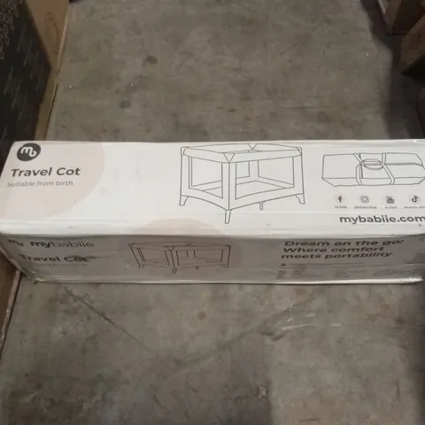 BOXED MYBABIIE TRAVEL COT - SUITABLE FROM BIRTH