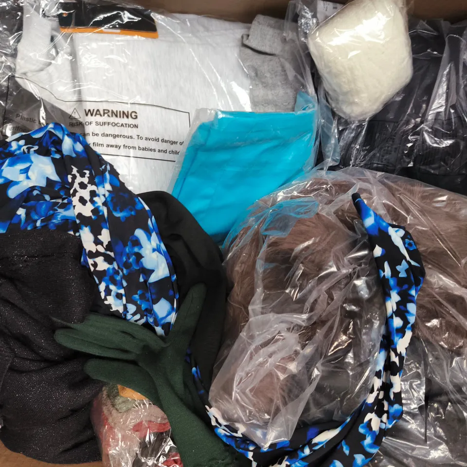 APPROXIMATELY 15 ASSORTED CLOTHING AND FASHION PRODUCTS IN VARIOUS STYLES AND SIZES - COLLECTION ONLY