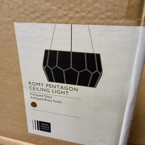 JOHN LEWIS ROMY PENTAGON CEILING LIGHT 