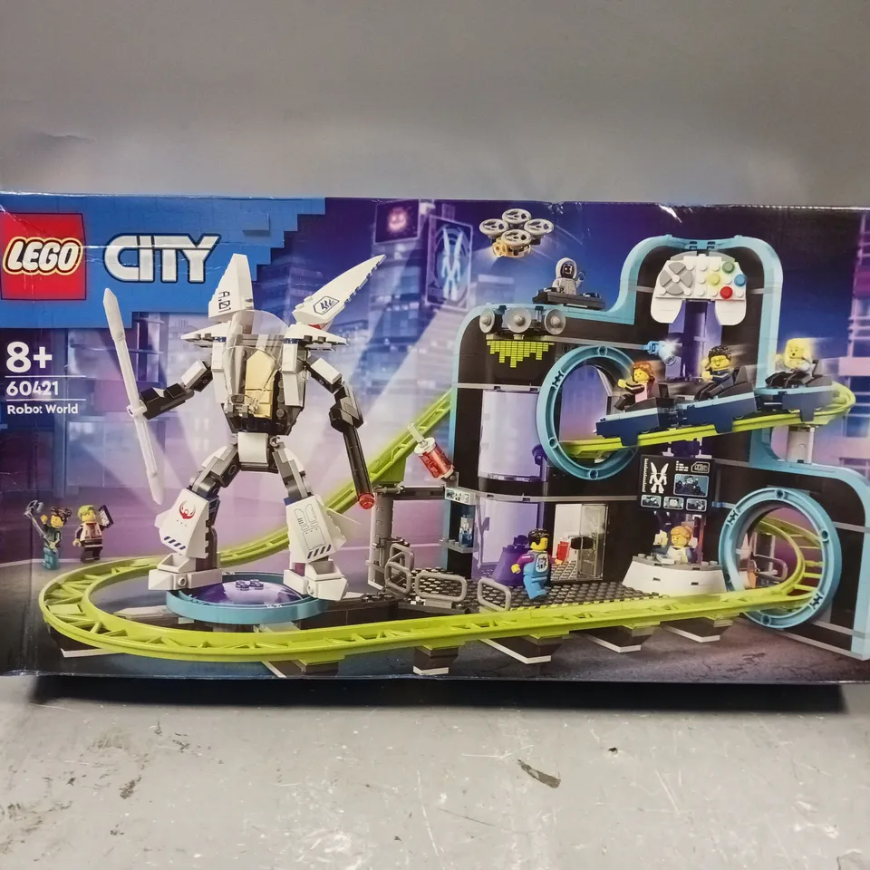 LEGO CITY ROBOT WORLD ROLLER-COASTER PARK TOY 60421 RRP £89.99