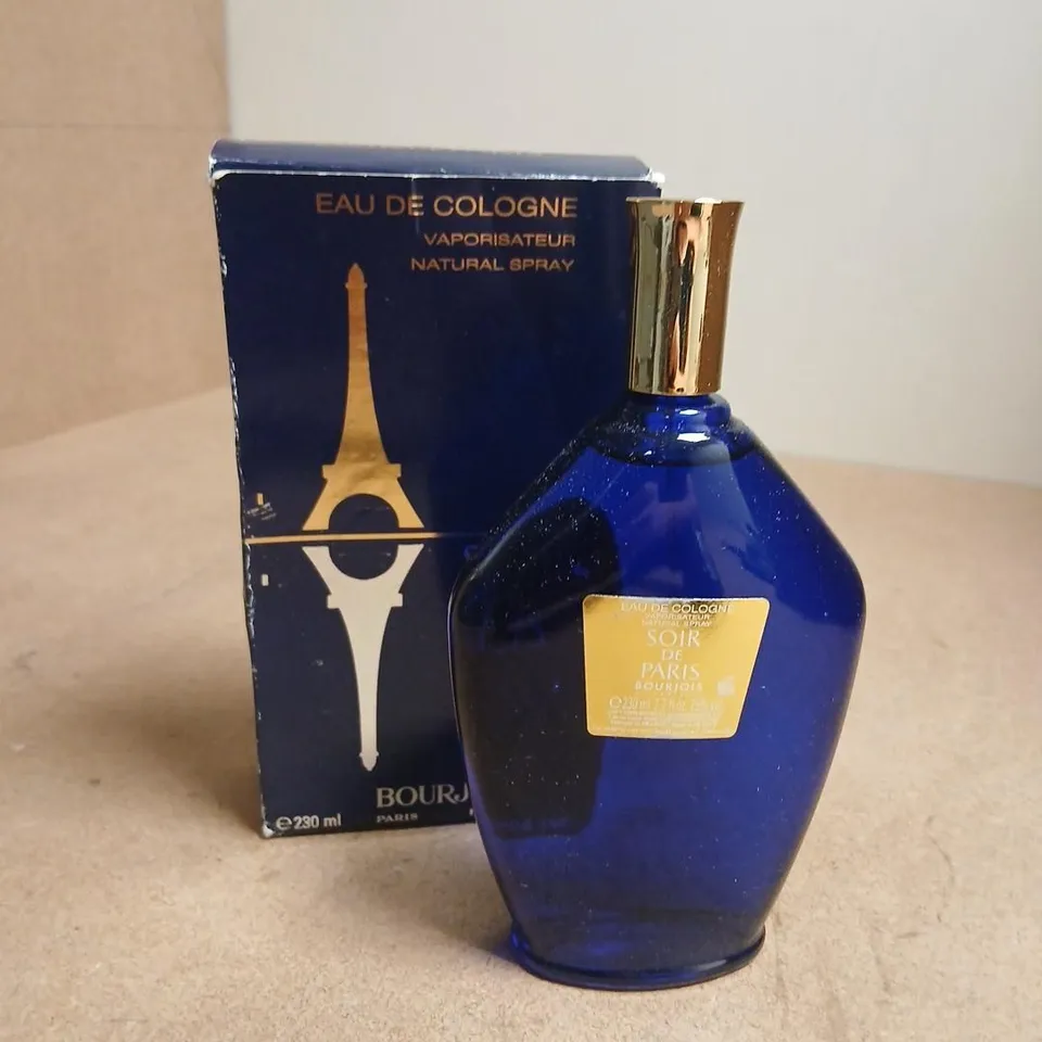 BOXED BOURJOIS SOIR DE PARIS EAU DE COLOGNE 230ML