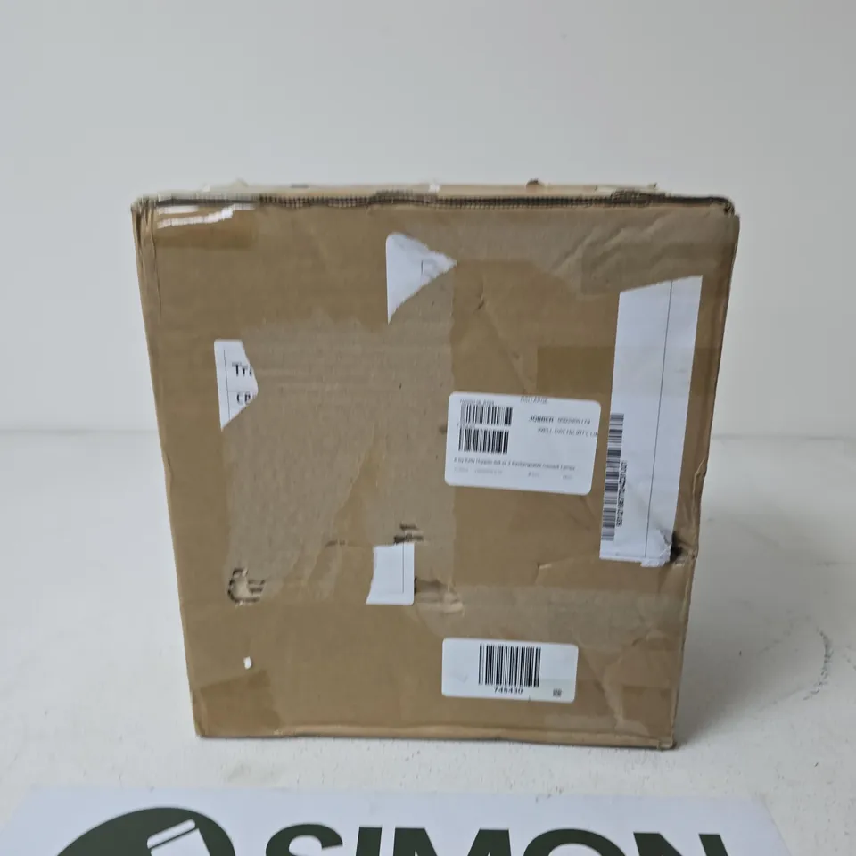 KELLY HOPPEN SET OF 2 RECHARGEABLE CEMENT LAMPS