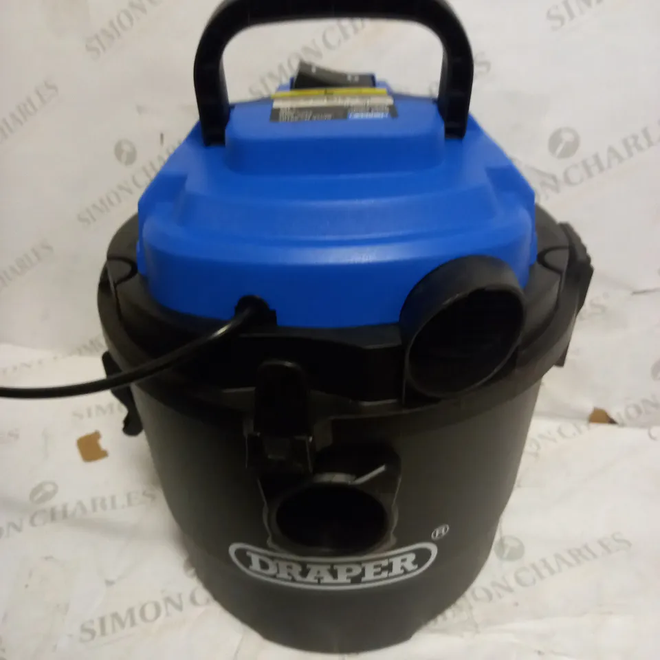 DRAPER 90107 230V 1250W 15L WET AND DRY VACUUM CLEANER