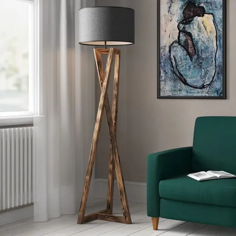 ALANA 166CM BLACK TRIPOD FLOOR LAMP STAND