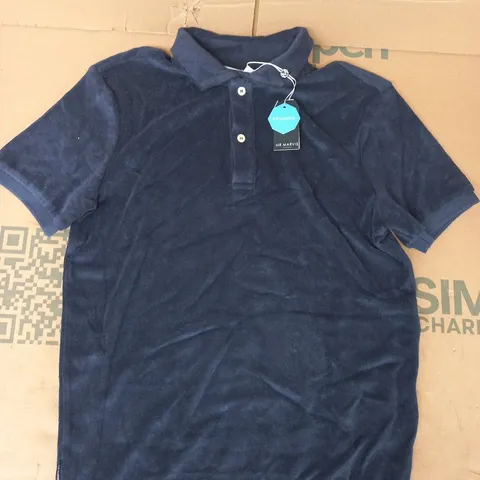 MR MARVISTHE TERRY POLO TOP IN COSMICS NAVY SIZE SMALL