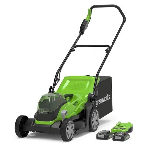 OUTLET GREENWORKS 48V 36CM G24X2LM36K2X CORDLESS LAWNMOWER