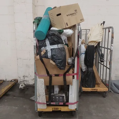 CAGE CONTAINING ASSORTED CONSUMER PRODUCTS // CAGE NOT INCLUDED