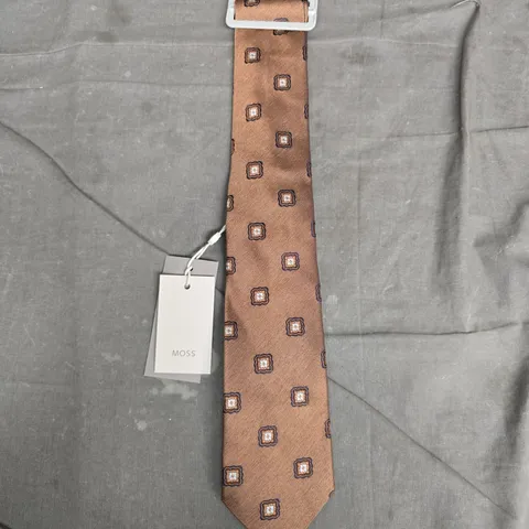 MOSS BROWN PATTERN TIE – SIZE ONE