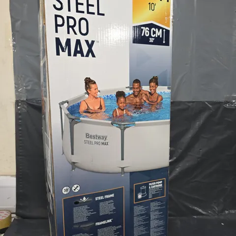 BOXED BESTWAY 10FT STEEL PRO MAX POOL - COLLECTION ONLY