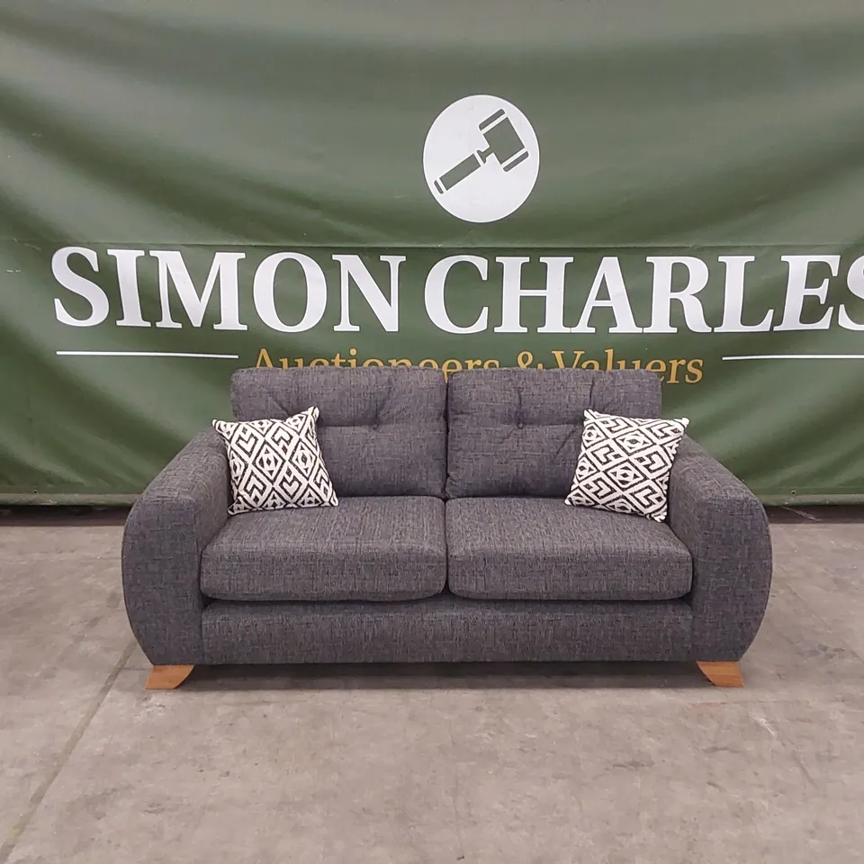 PRENT FABRIC 3 SEATER SOFA - GREY RRP £899