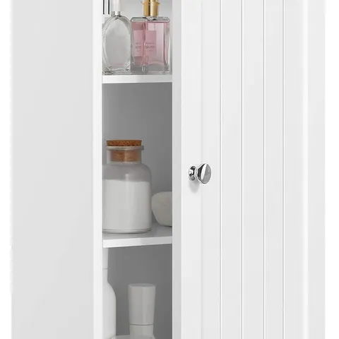 BOXED YAHEETECH BATHROOM CABINET, SINGLE WALL MOUNTED BATHROOM STORAGE CABINET - WHITE (1 BOX)