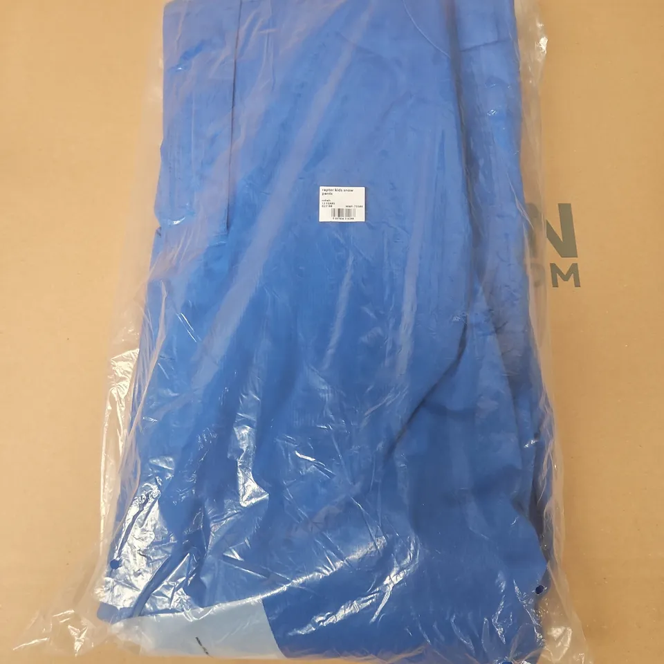 BAGGED MOUNTAIN WAREHOUSE RAPTOR KIDS SNOW PANTS IN COBALT - 13 YEARS