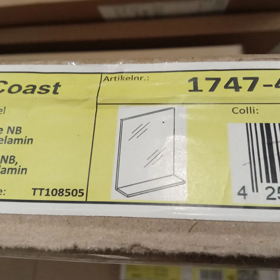 BRAND NEW BOXED COYCO ENTRYWAY MIRROR WITH SHELF (1 BOX)