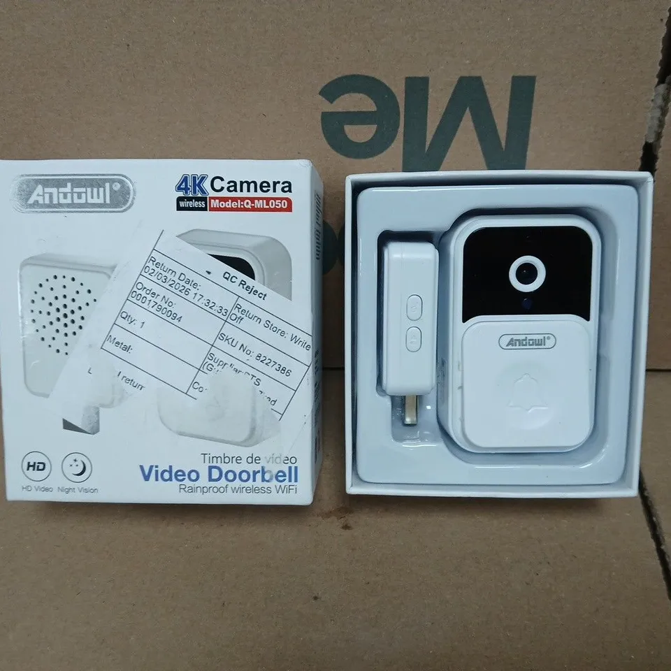 BOXED ANDOWL Q-ML050 VIDEO DOORBELL