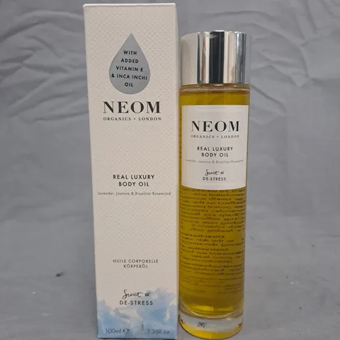 NEOM ORGANICS LONDON REAL LUXURY BODY OIL – JASMINE & BRAZILIAN ROSEWOOD, 100ML