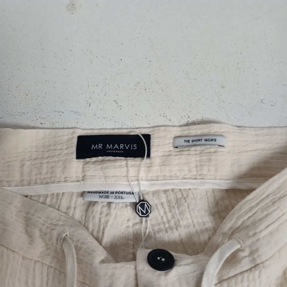 MR MARVIS THE VACAYS SHORTS – NATURAL LINEN, COLOUR COCONUTS, UK 38 (W38/XXL)