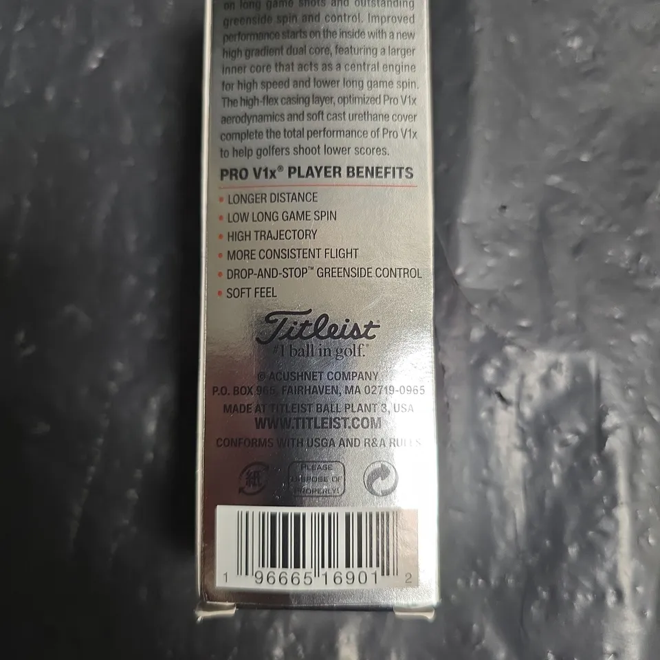 TITLEIST PRO V1X GOLF BALLS – BOXED 