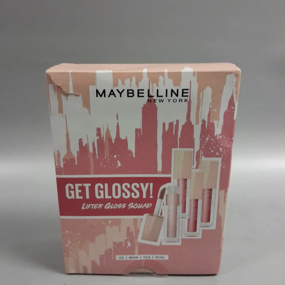 BOXED MAYBELLINE NEW YORK GET GLOSSY LIFTER SET  RRP £27