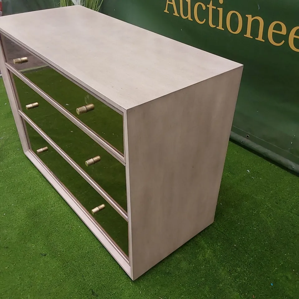 DESIGNER 3-DRAWER CHEST OF DRAWERS 