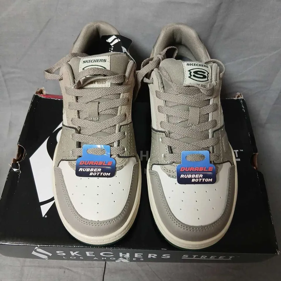 SKECHERS STREET LOS ANGELES KIDS' SNEAKERS - BEIGE SIZE 3