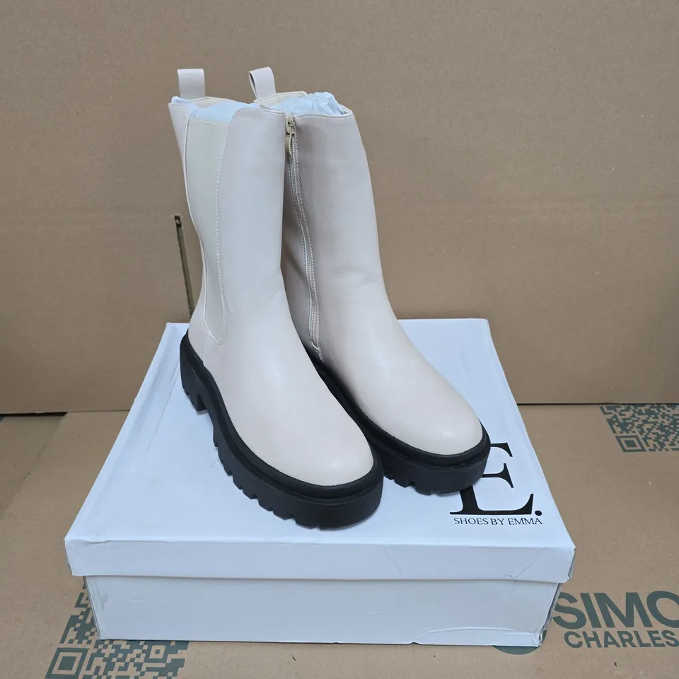 SHOES BY EMMA - KASIA SAND WOMEN'S ANKLE BOOTS UK 4