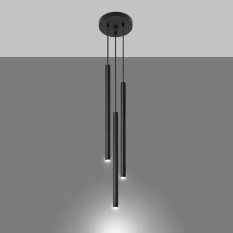 BOXED ALIEZAH 3-LIGHT CYLINDER BULB PENDANT