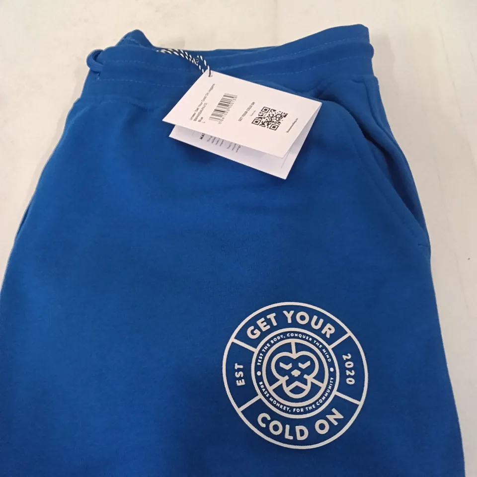 BOX TO CONTAIN BRASS MONKEY JOGGERS BLUE SIZE L APPROXIMATELY 12