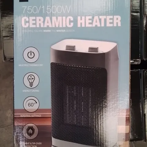 BOXED 750/1500W CERAMIC HEATER 