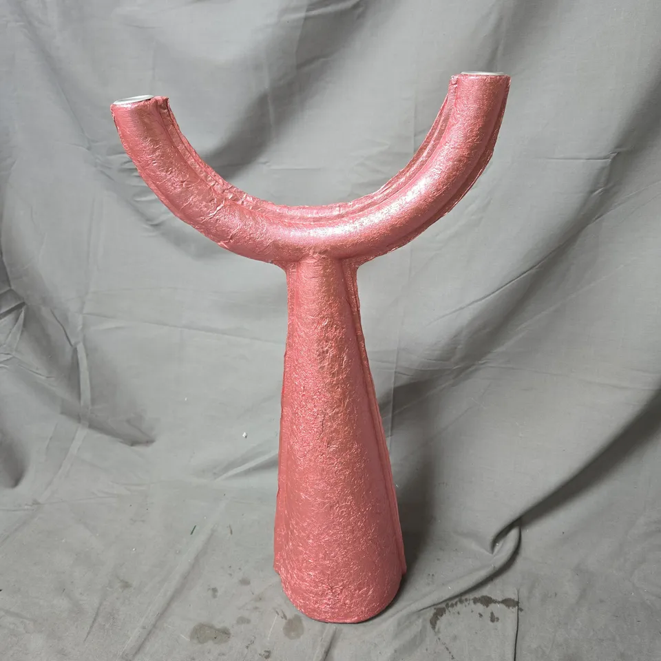 WARD WIJNANT 'CHUNK' CANDLEHOLDER PINK - REPRODUCTION 