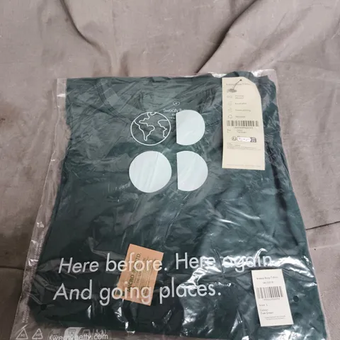 SWEATY BETTY BREEZY BOXY T-SHIRT – SIZE L, TREK GREEN