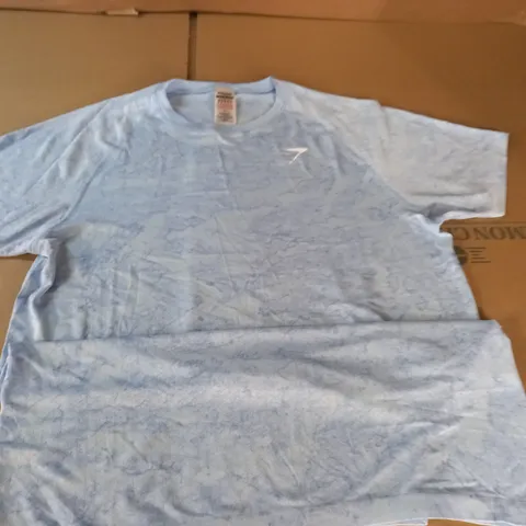 GYMSHARK LIGHT BLUE T-SHIRT - L