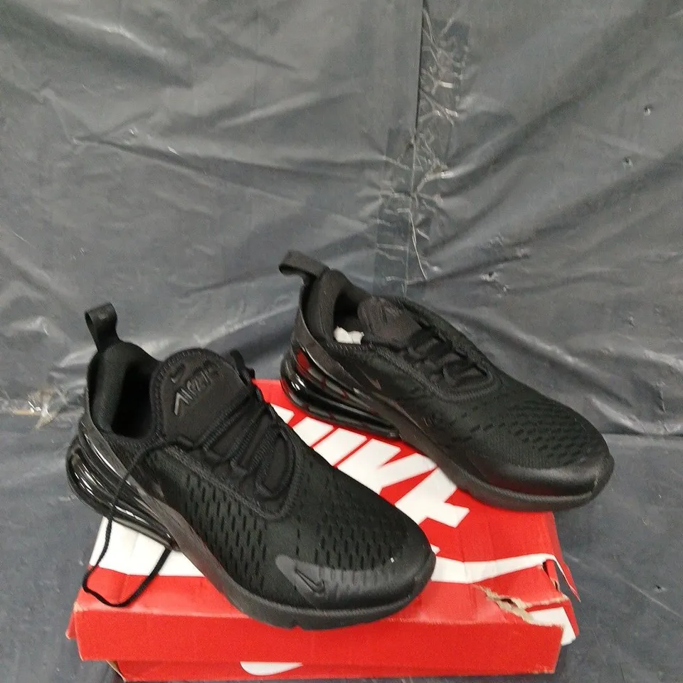 BOXED PAIR OF NIKE AIR MAX 270 BLACK UK 5.5