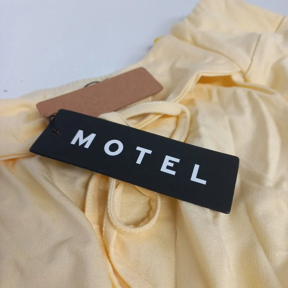 MOTEL MIDI SKIRT – LEMON, UK SIZE S